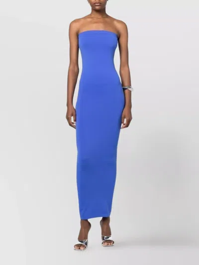 Wolford Fatal Tube Dress Aurora Silhouette Stretch In Blue