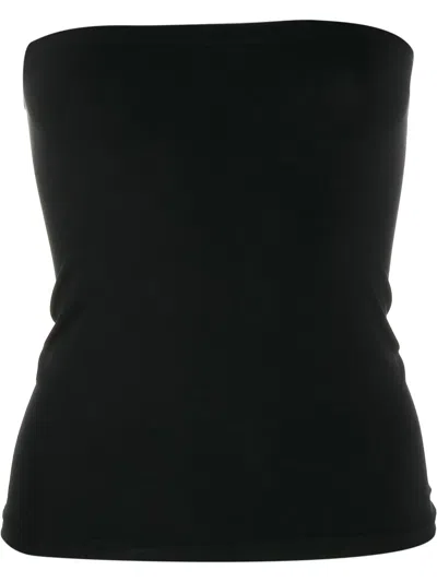 Wolford Sleeveless Sheath Top Elasticated Band In Black