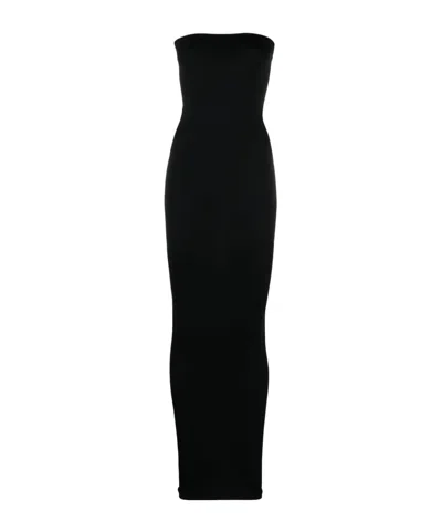 Wolford Fatal Strapless Stretch-jersey Maxi Dress In Black