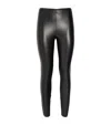 Wolford Estella Faux Leather Leggings In Black
