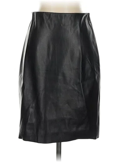 Pre-owned Wolford Faux Leather Skirt In Black