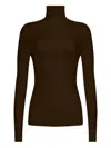 Wolford Fine-rib Turtleneck Top In Black
