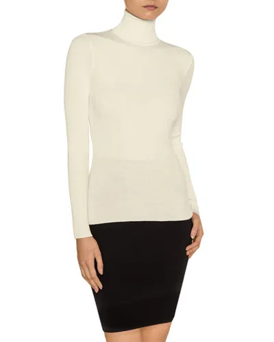 Wolford Fine Rib Wool Pullover In Black