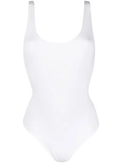 Wolford Jamaika Cotton-blend Bodysuit In White
