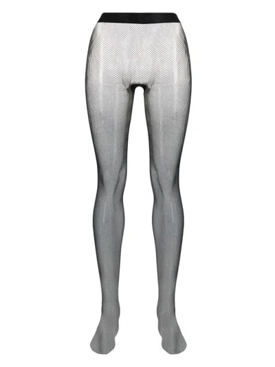 WOLFORD WOLFORD FISHNET SEMI-SHEER TIGHTS