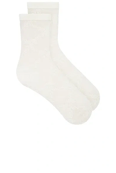 Wolford Floral Lace Socks In Multi