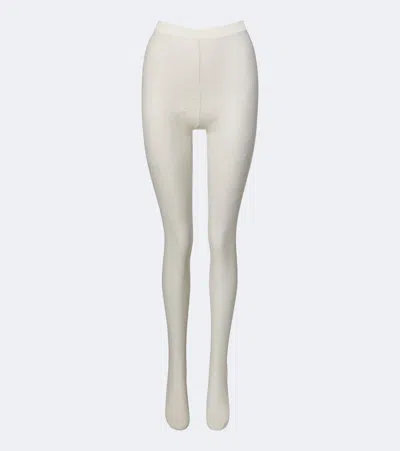 Wolford Floral Lace Tights In White