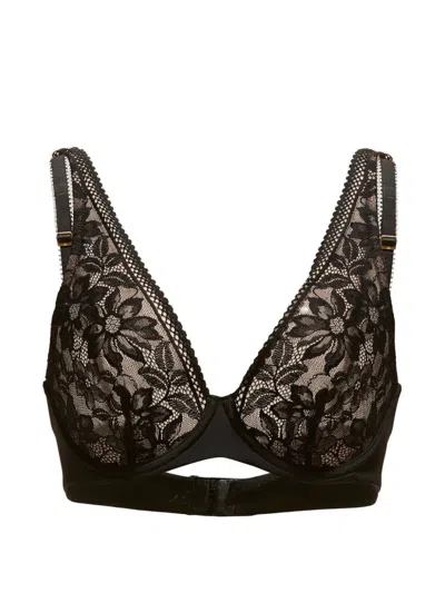Wolford Floral-lace Bra In Black