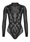WOLFORD WOLFORD FLOWER LACE STRETCH-KNIT BODYSUIT