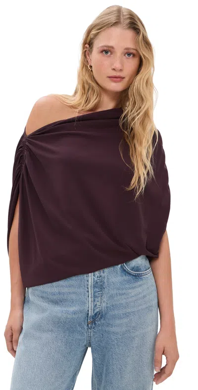 Wolford Fluid Drape Bodysuit Wild Plum In Purple