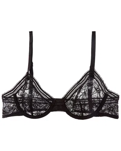 Wolford Graphic Lace Underwire Demi Bra In Black