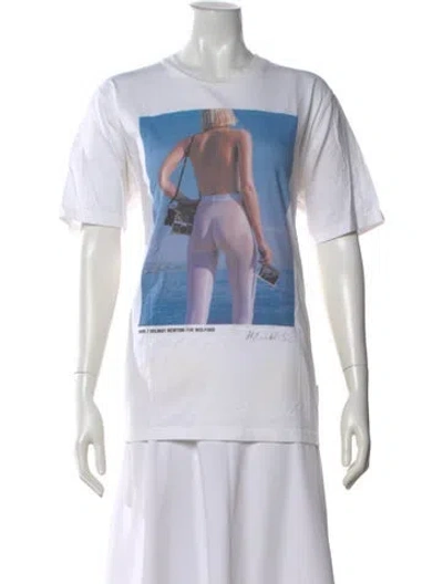 Pre-owned Wolford Graphic Print Crew Neck T-shirt In Multi