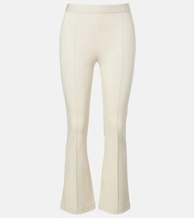Wolford Grazia Cropped Jersey Flared Pants In Neutral
