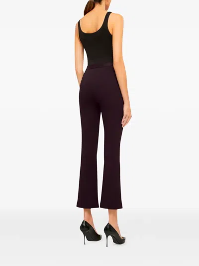 Wolford Grazia Panelled Trousers In Purple