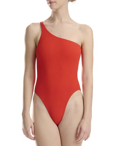 Wolford High Leg One-piece In Red