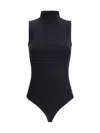 Wolford Viscose String Stretch Jersey Bodysuit In Black