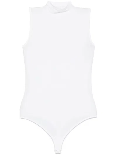 Wolford High Neck Bodysuit In White