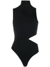 WOLFORD WOLFORD HIGH-NECK CUT-OUT BODY