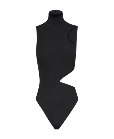 Wolford Warm Up Jersey Bodysuit In Black