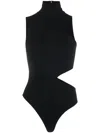 Wolford Warm Up Jersey Bodysuit In Black
