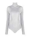 Wolford Colorado Turtleneck Long-sleeve Bodysuit In White