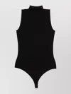 Wolford High Neck Sleeveless Jersey Bodysuit In Black