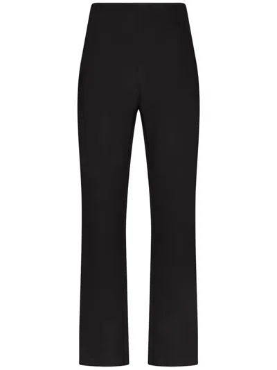Wolford High-waisted Straight-leg Scuba Tailor Trousers In Black