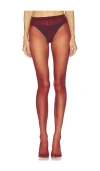Wolford Individual 10 Back Seam Tights In Purple