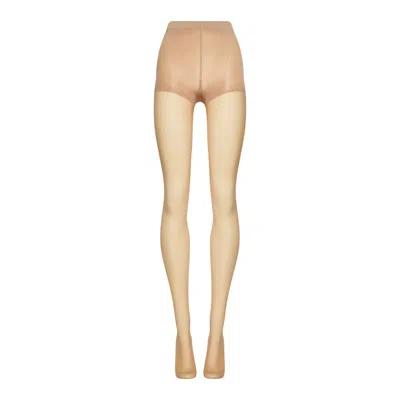 Wolford Individual 10 Control Top Tigh In Brown