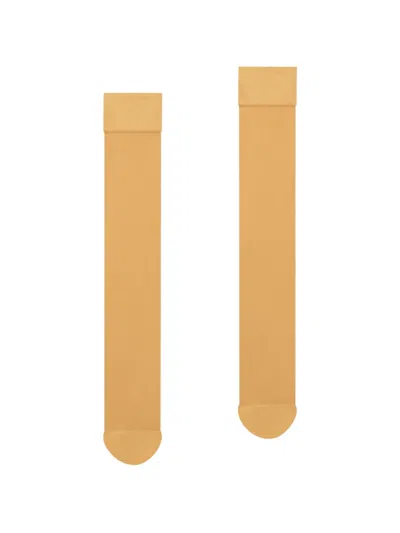Wolford Individual 10 Knee-high Socks In Brown