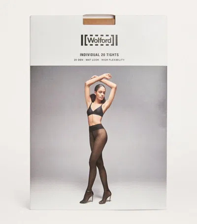 Wolford Individual 20 Tights In Beige