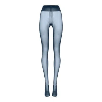 Wolford Individual 20 Sheer-matte Tights In Blue