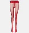 Wolford Individual 20 Tights In Red