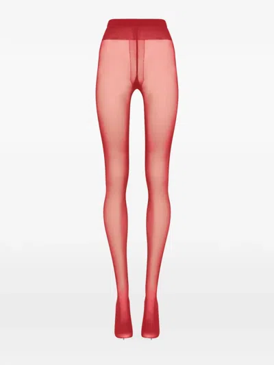 Wolford Individual 20 Tights In Red