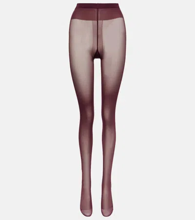 Wolford Individual 20 Tights In Red
