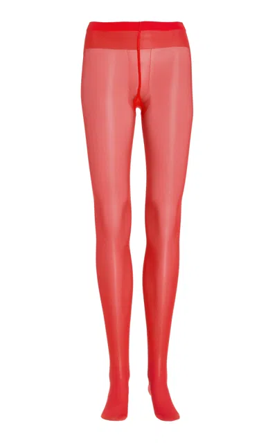 Wolford Individual 20 Tights In Red