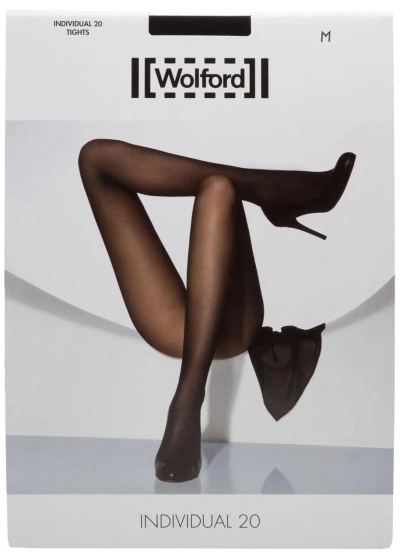 Wolford Individual Control-top 20 Denier Tights In Black
