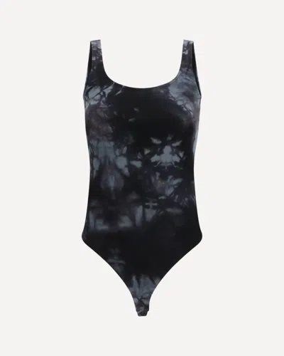 Wolford Ink Fatal Thong Bodysuit In Black