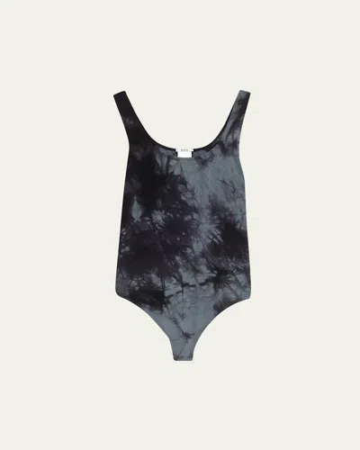 Wolford Ink Fatal Tie-dye String Bodysuit In Multi