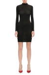 Wolford Simkhai Warp Knit Logo Mini Dress In Black
