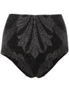 Wolford Jacquard Lurex Mini Shorts In Grey