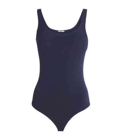 Wolford Jamaica String Bodysuit In Blue