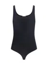 Wolford Sleeveless Stretch Body With Rounded Neckline In Black