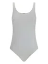 Wolford Body With Scoop Neckline And Brazilian Cut In White