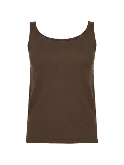 Wolford Jamaika Circular-knit Top In Brown