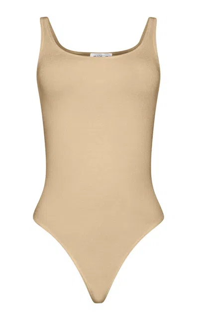 Wolford Jamaika Jersey Thong Bodysuit In Neutral