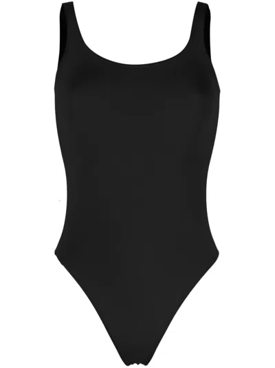 Wolford Cotton-blend Jamaika Bodysuit In Black
