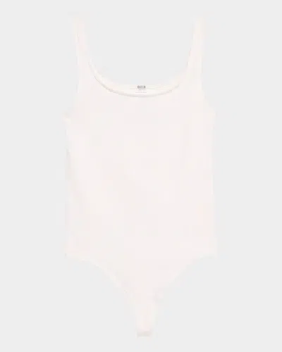 Wolford Jamaika Scoop-neck Thong Bodysuit In White
