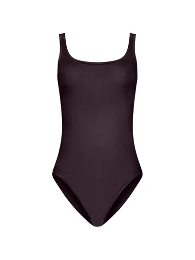 Wolford Jamaika Scoop-neck Bodysuit In Purple
