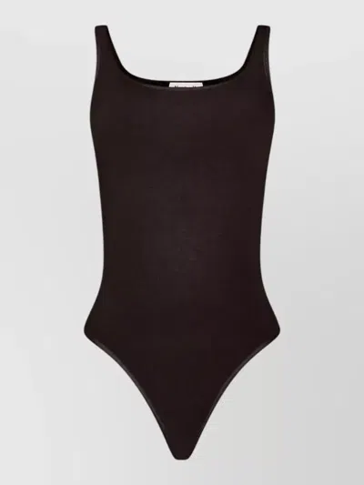Wolford Jamaika Sleeveless Bodysuit In Brown